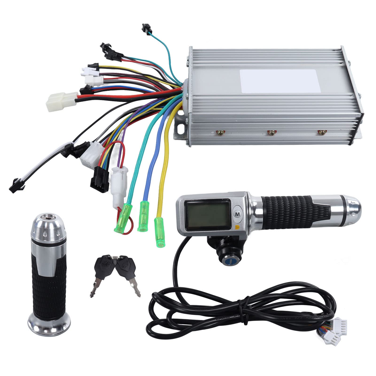 VGEBY 36V 48V 500W Brushless E-Bike Controller - Aluminum Alloy Electric Bike Motor Controller with LCD Display & Heat Dissipation | Perfect for Mountain Bikes, Commuting & Off-Road Cycling