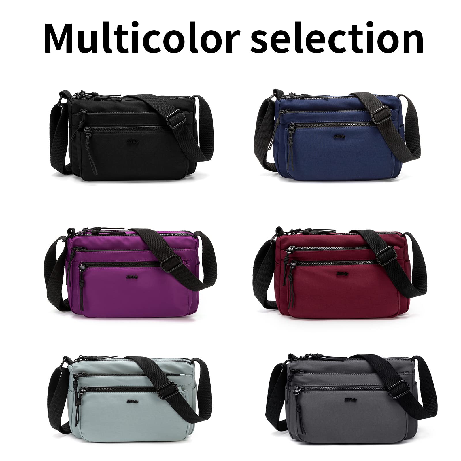 ETidy Women's Casual Nylon Shoulder Bag - Waterproof Lightweight Crossbody Purse Hobo Bag for Everyday Use, Travel & Shopping
