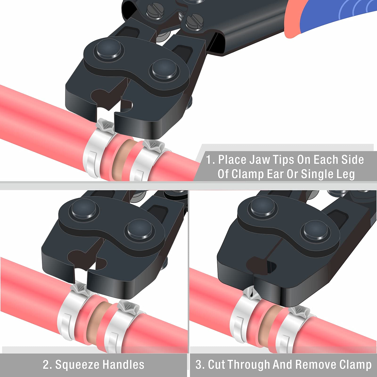 iCrimp PEX Clamp Removal Tool & Clamp Cinch Tool Bundle - Professional Plumbing Kit for PEX Pipe Repair and Installation - Perfect for DIY Home Improvement and Professional Plumbers