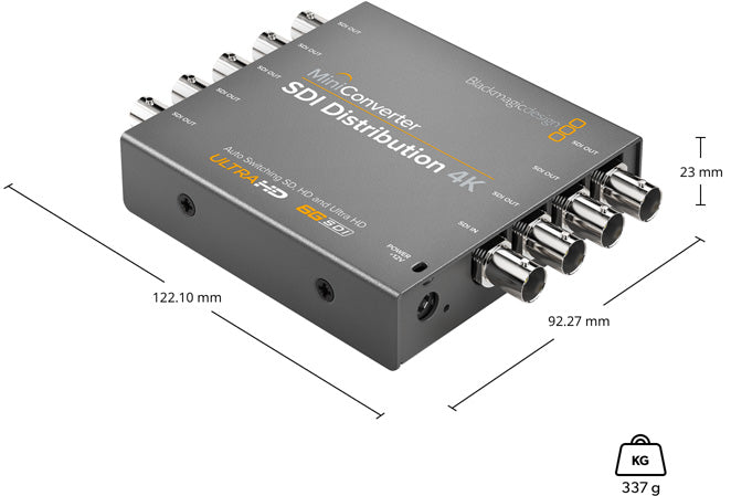 4K Mini SDI to HDMI Video Converter - Professional Digital Signal Distribution for Live Streaming, Gaming & Home Theater Setup