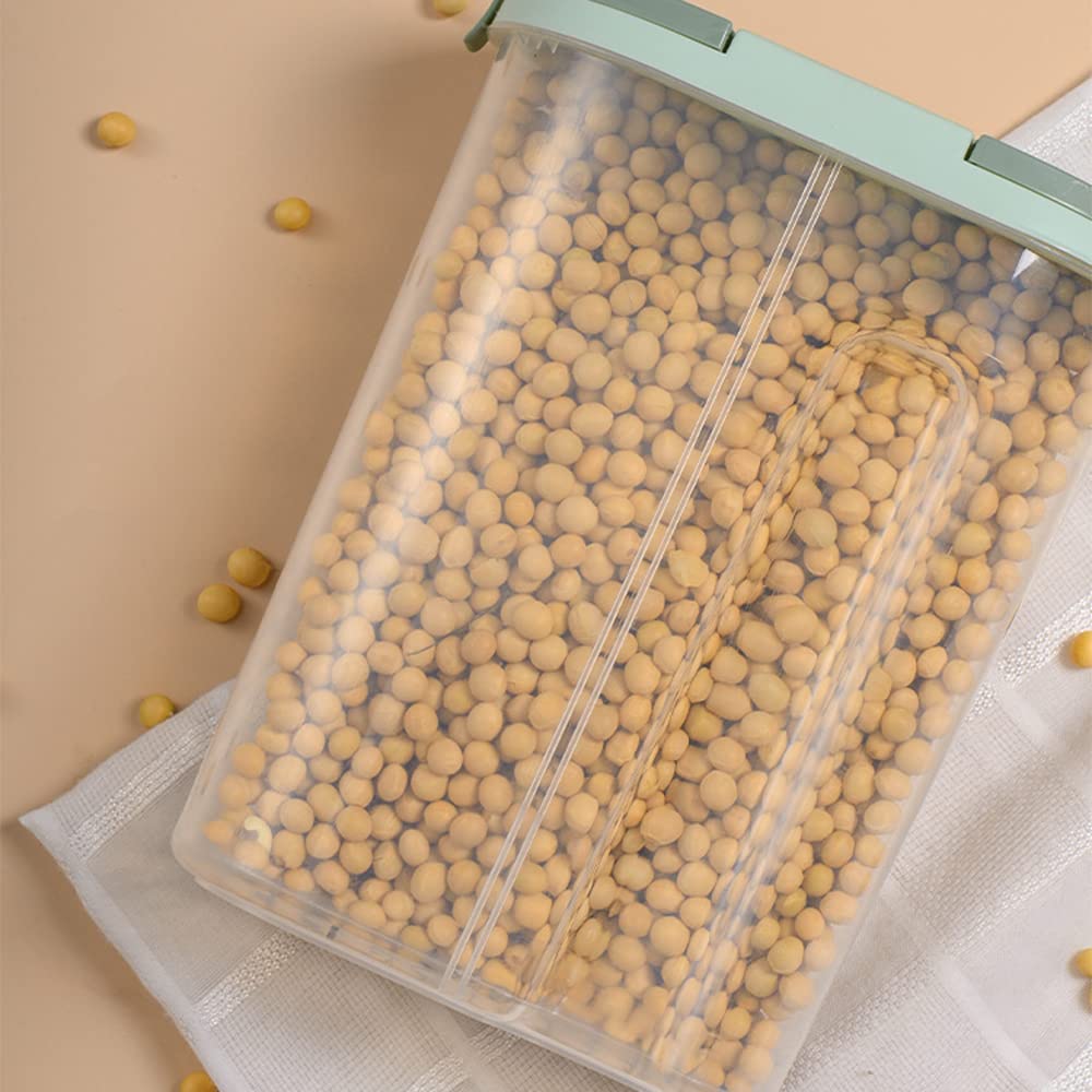 VALINK透明塑料谷物分配器 - 厨房食品储存容器，适用于干粮储存，提升厨房与食品储藏室组织效率，适合家庭与餐厅使用