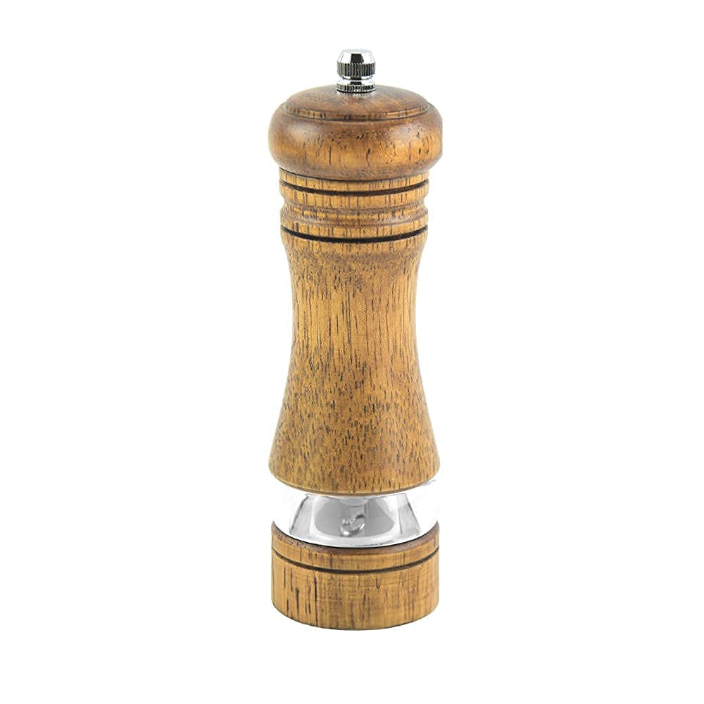 Premium Adjustable Ceramic Salt and Pepper Grinder Set - Solid Wood Spice Mill with Coarse to Fine Grinding - Kitchen Essential for Gourmet Cooking, Dining Table & BBQ Seasoning (Light Green & Pink)
