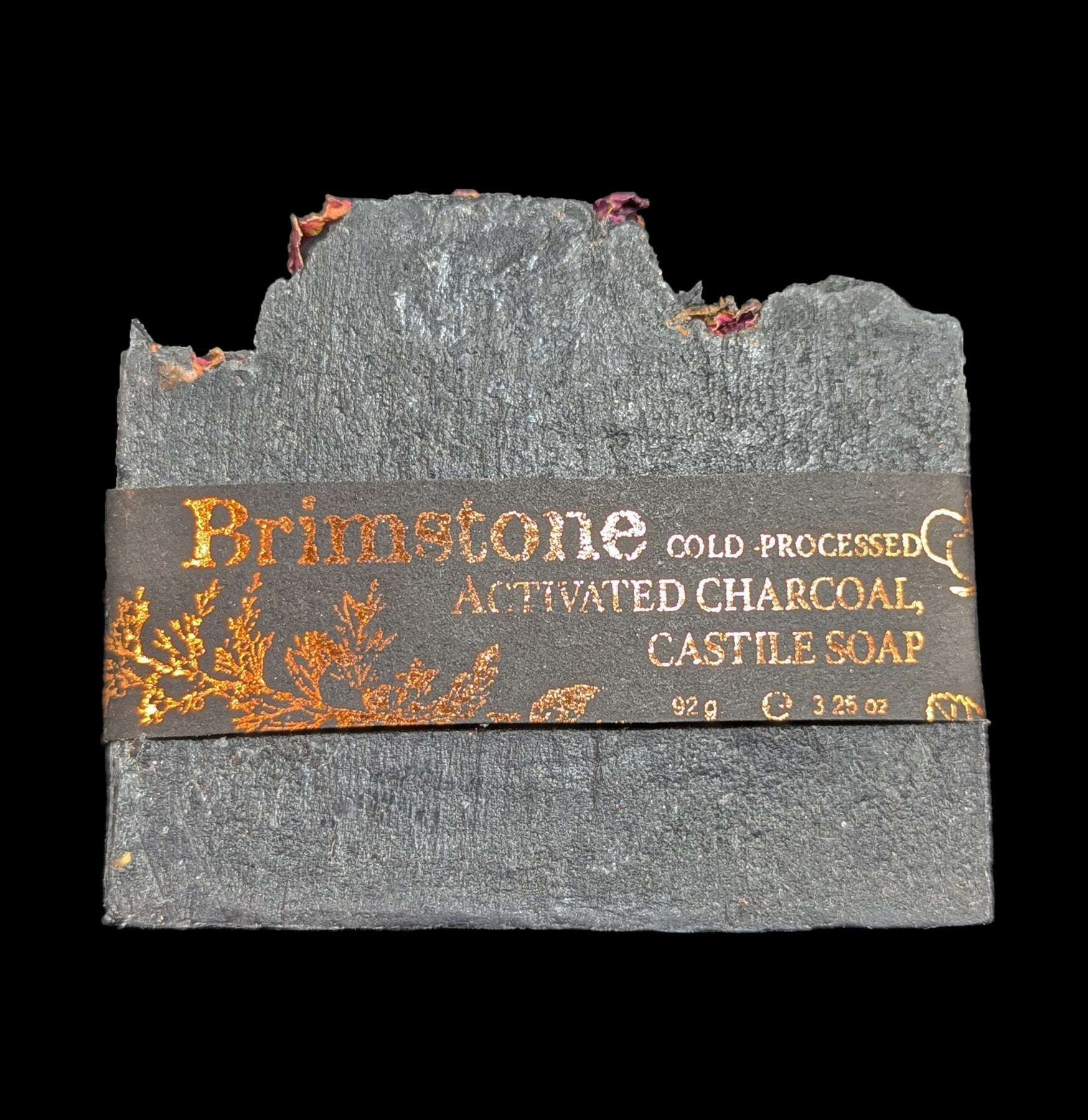 Brimstone Artisan Activated Charcoal Soap for Acne & Detox - Deep Cleansing Face & Body Bar - Perfect for Oily Skin & Blackhead Removal