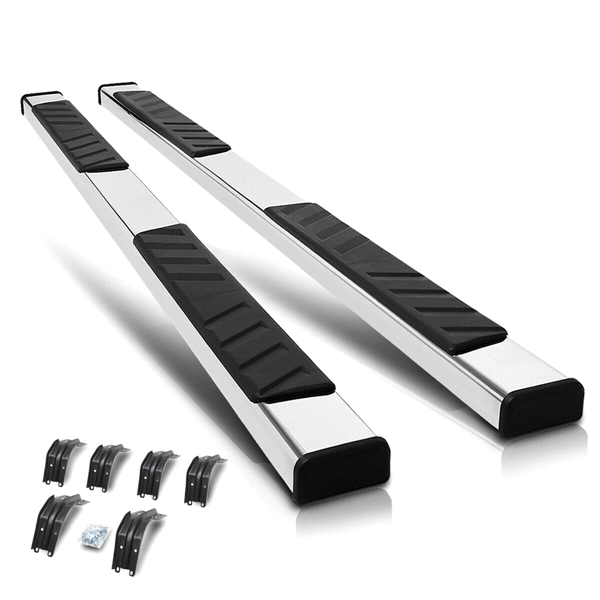 Black Running Boards & Step Bars for Trucks & SUVs - Durable Exterior Car Accessories for Easy Entry & Exit - Perfect for Off-Roading, Work Trucks & Family Vehicles