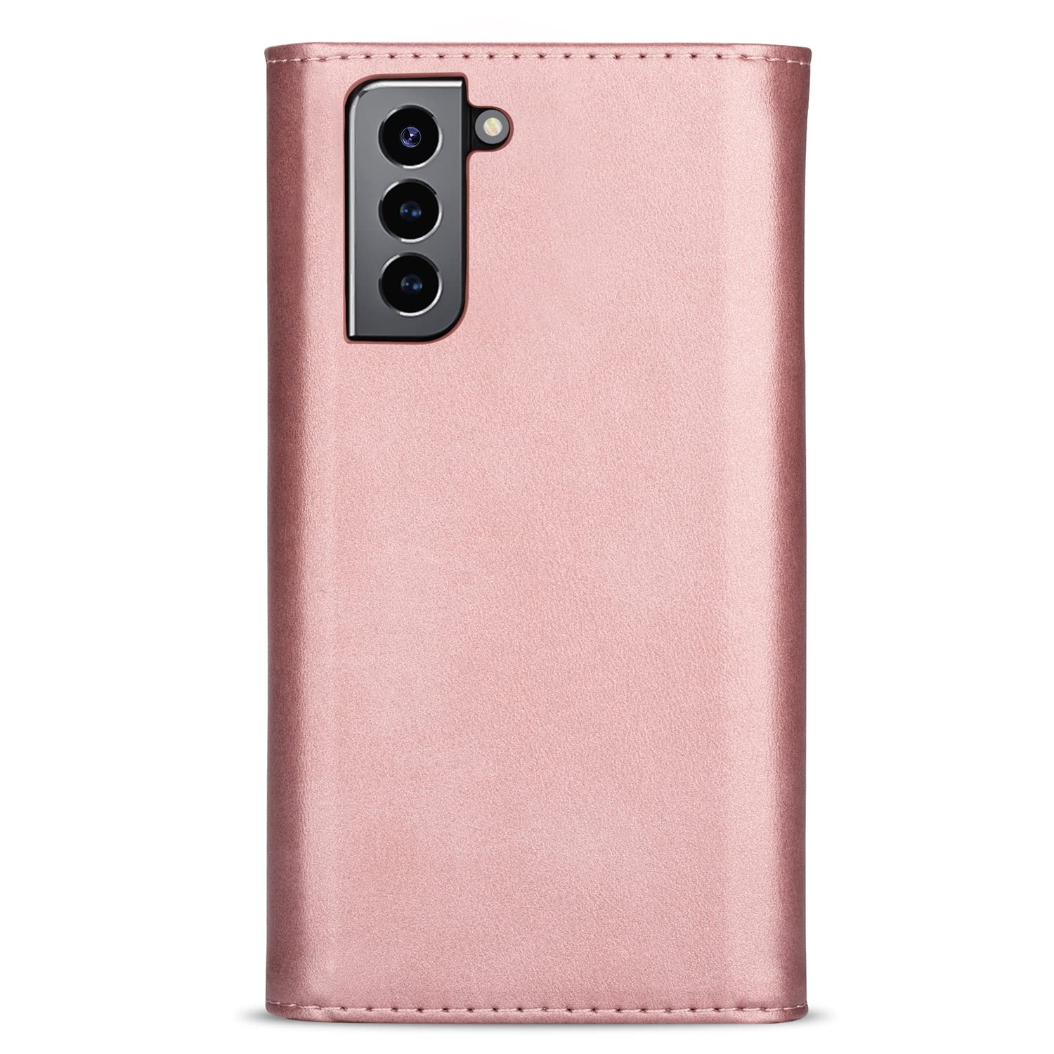 Samsung Galaxy S22 Plus Wallet Case with Crossbody Strap & ID Holder - Rose Gold XK | Slim Protective Phone Cover for Women, Travel, Shopping, and Everyday Use