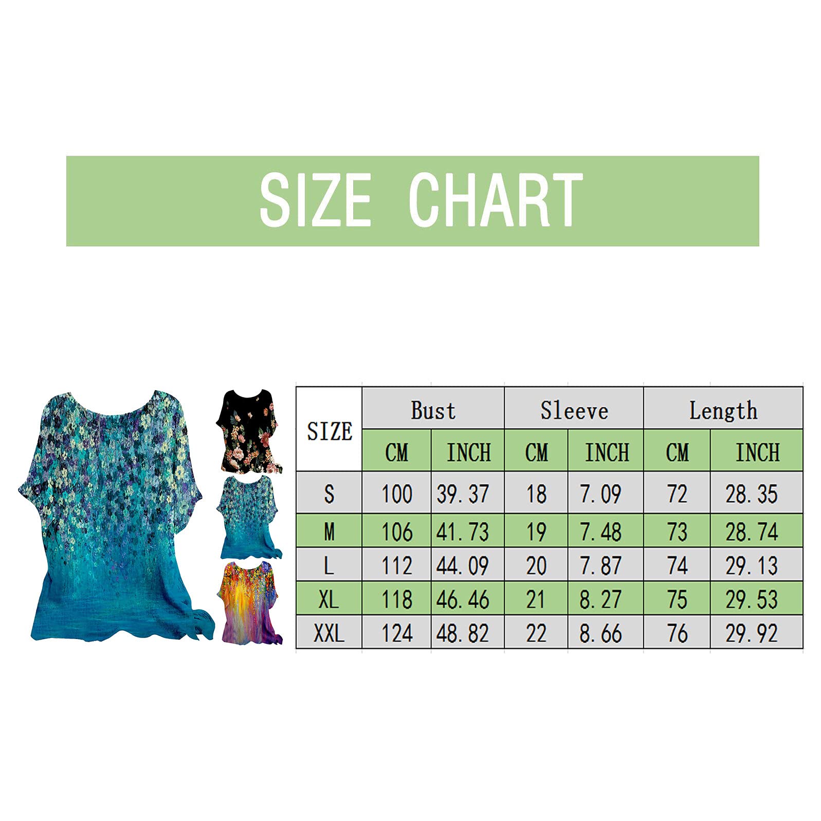 Women's Oversized T-Shirts - Casual Plus Size O-Neck Printed Loose Button Tunic Blouse Tops | Flowy Shirts for Everyday Wear, Lounge & Street Style