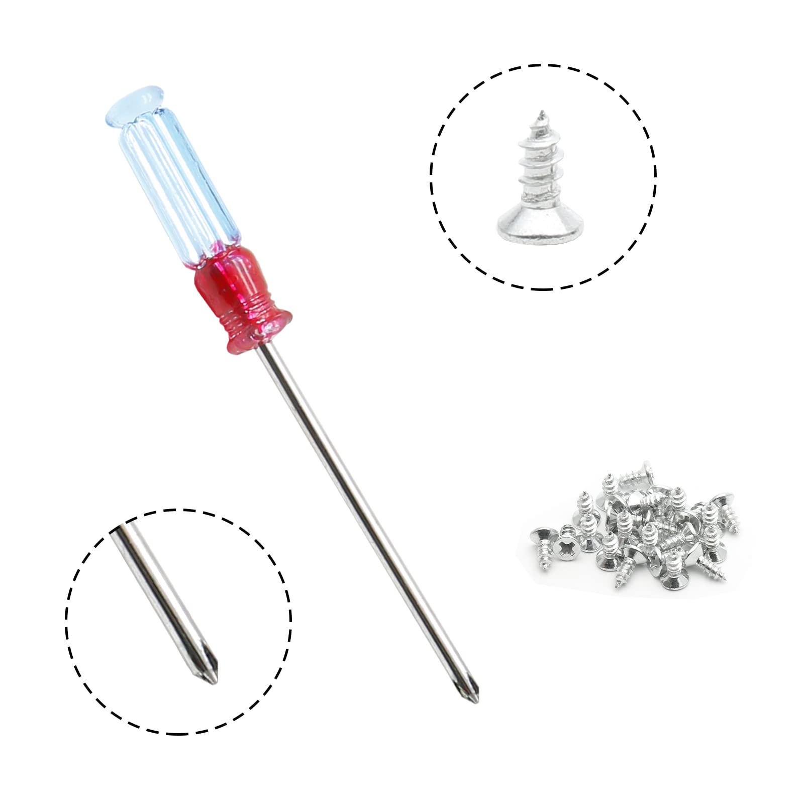 5 Pcs Silver Iron Easel Back Stand for Picture Frames - Includes Screws & Screwdriver - Perfect for Photo Displays, Wall Art, and Tabletop Decor