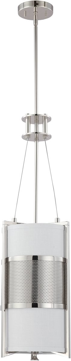 10W LED Industrial Pendant Light - Polished Nickel Finish - Perfect for Kitchen Island, Dining Room, or Workshop Lighting