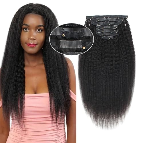 Pu Clip- Nature Black(Kinky Straight)