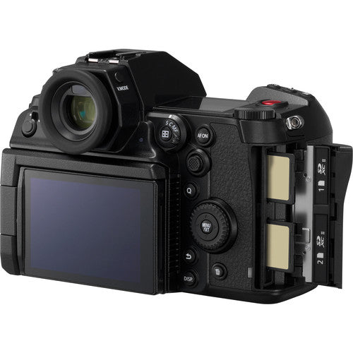 Panasonic LUMIX S1H Full Frame Mirrorless Camera Body - 6K Video, 5-Axis Stabilization for Professional Photography & Filmmaking - Perfect for Vlogging, Documentary & Cinema Production