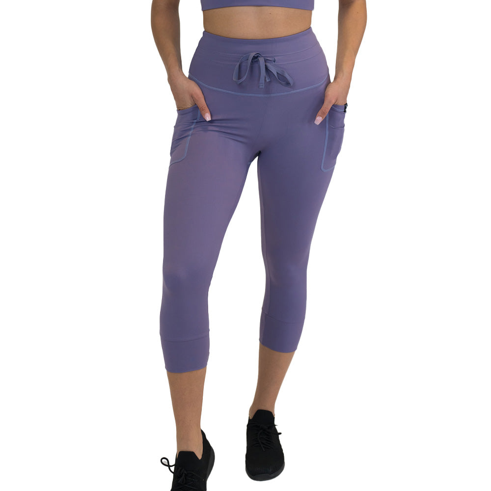 Omni Leggings for Women - High Waist Yoga Pants, Purple Ash Color - Perfect for Yoga, Running, Gym & Lounge Wear