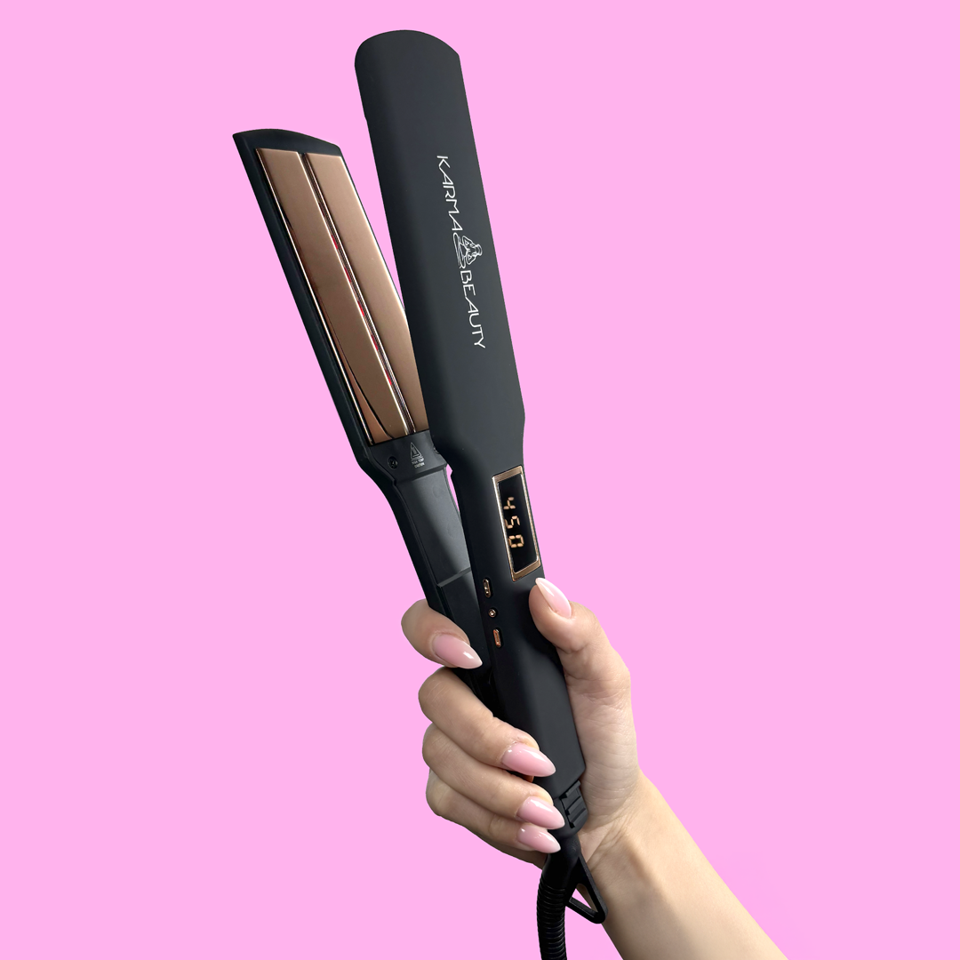 Spectrum 2 Infrared Flat Iron - Professional Hair Straightener with Ceramic Plates & Adjustable Heat for All Hair Types | Perfect for Home Use & Salon Styling