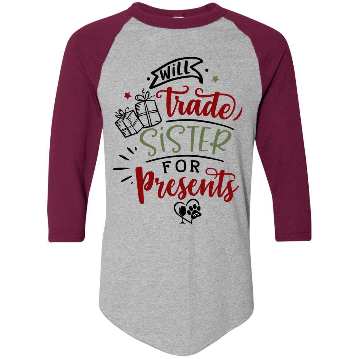 WineyBitches.Co Colorblock Raglan Jersey - Trendy Women's Baseball Tee for Casual Wear, Street Style & Night Out