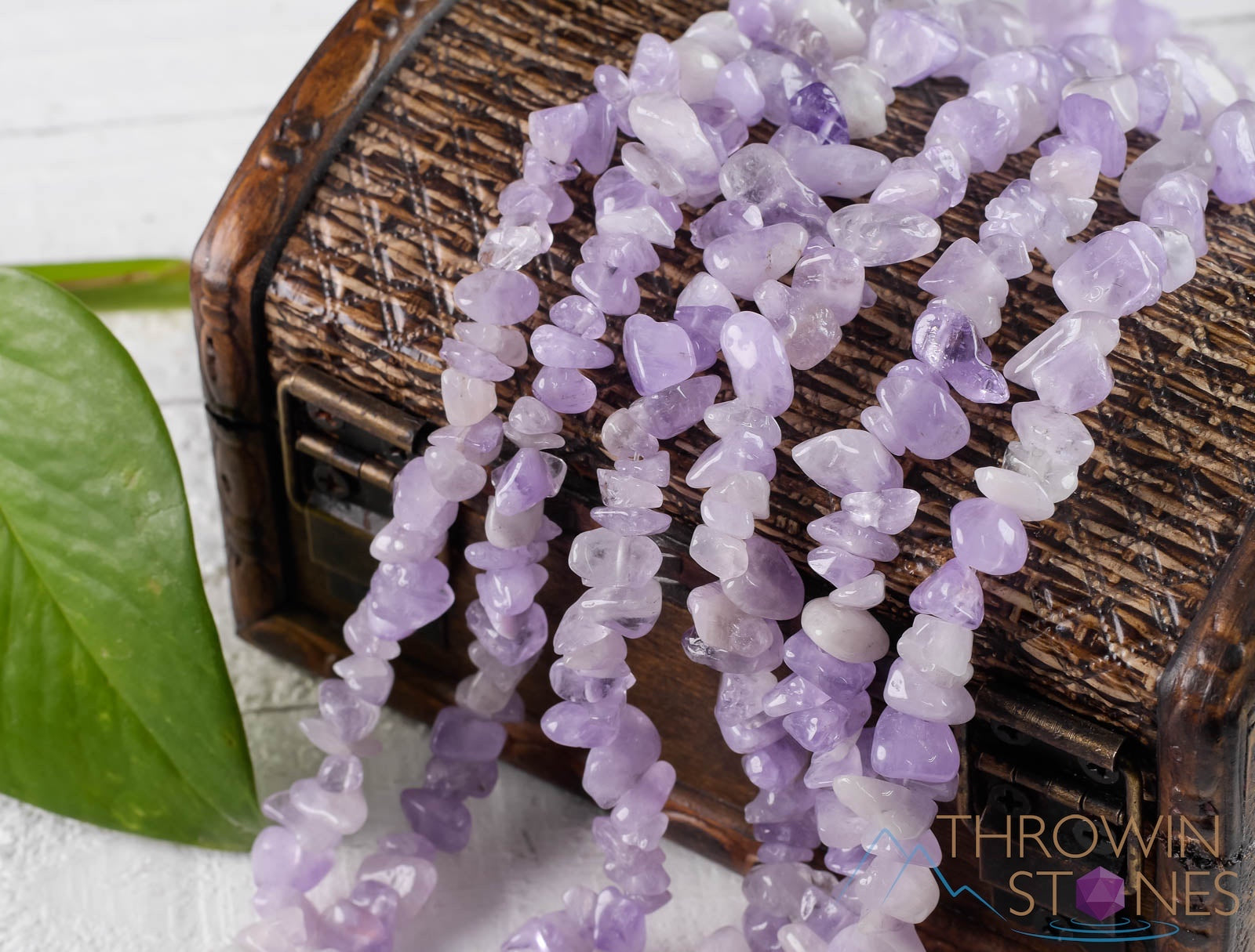 Handmade Amethyst Crystal Necklace with Chip Beads - Long Birthstone Jewelry for Women (E0821) | Perfect for Spiritual Healing, Meditation & Boho Fashion
