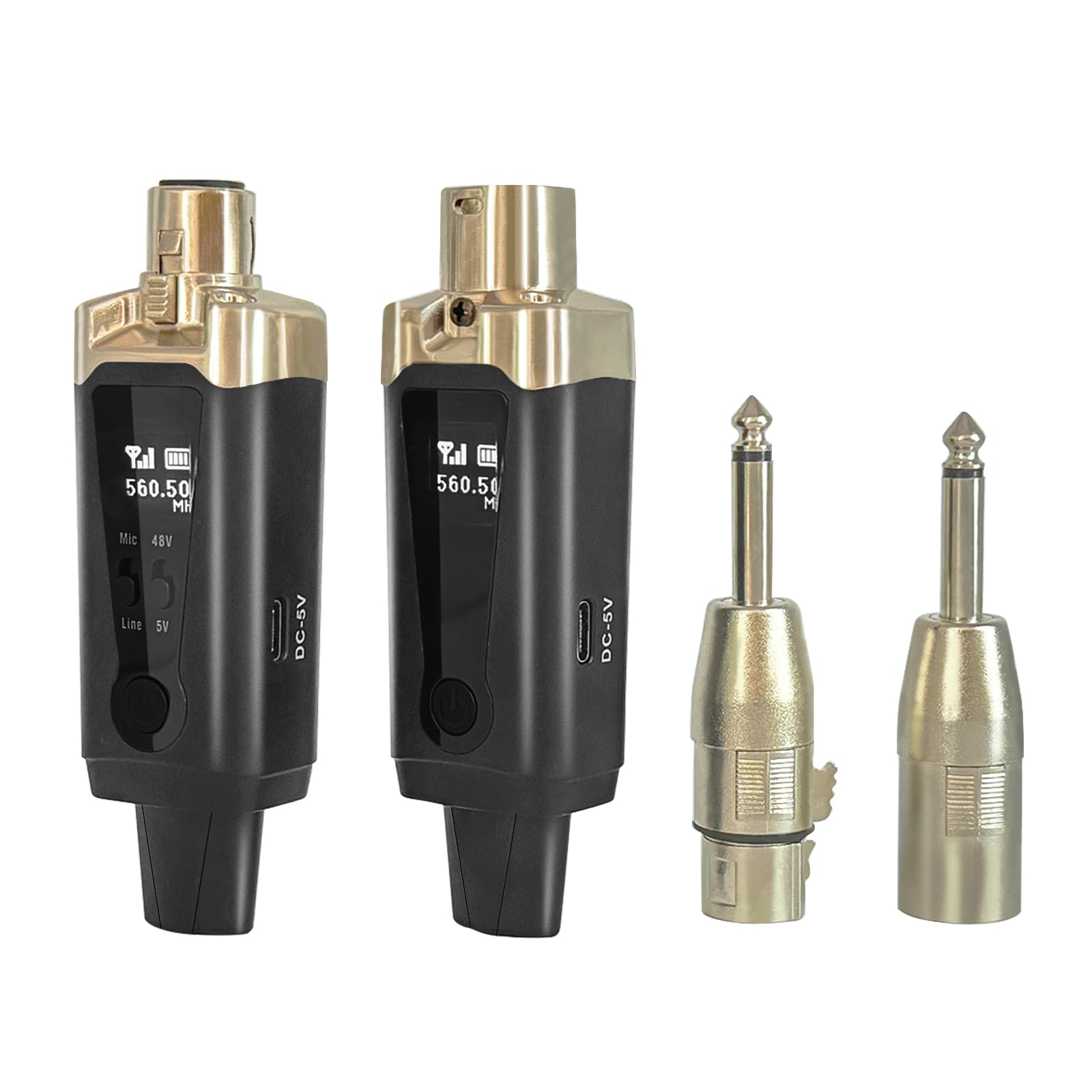 Arvitek UHF Wireless XLR Microphone System - 16-Channel Transmitter & Receiver with 250ft Range for Dynamic Mics, Audio Mixers, Electric Guitar & Bass - Perfect for Live Performances, Studio Recording & Public Speaking