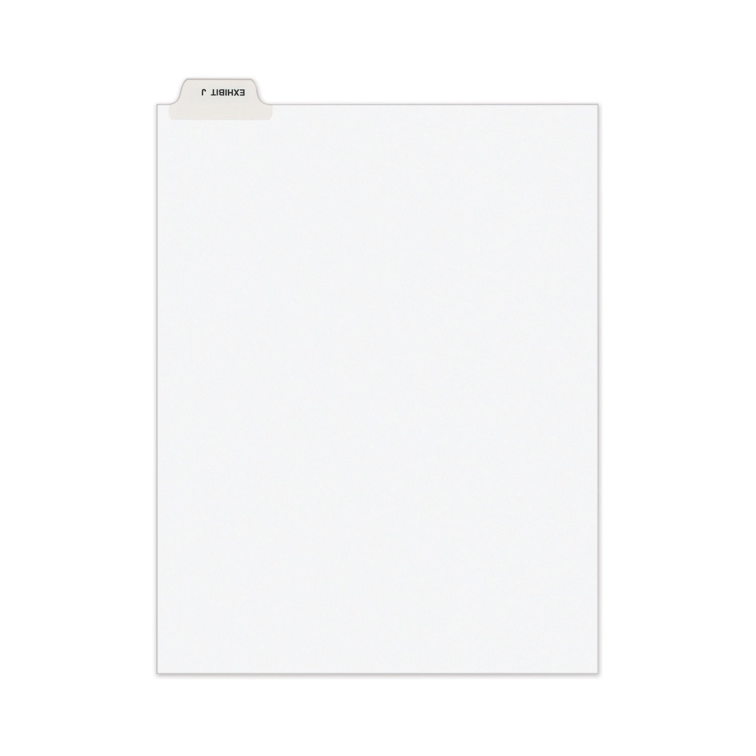 Avery Style Preprinted Legal Bottom Tab Dividers - 26 Tabs, Exhibit J, 11 x 8.5 Inches, White, 25/Pack - Perfect for Court Documents, Legal Files, and Office Organization