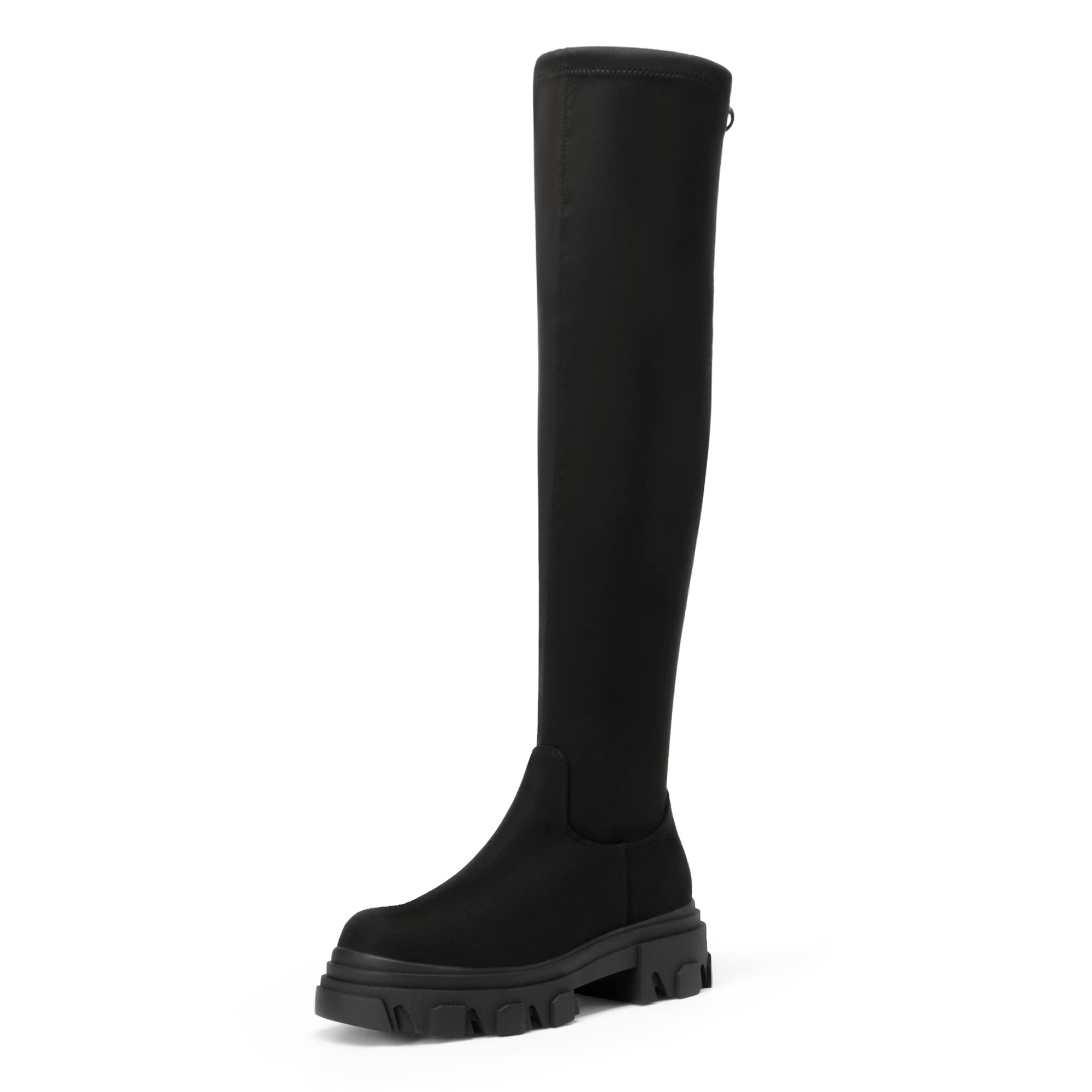 DREAM PAIRS Women's Over The Knee Thigh High Boots - Stretchy Platform Boots with Chunky Lug Sole for Fall & Winter | Perfect for Casual Outfits, Date Nights & Cold Weather Fashion