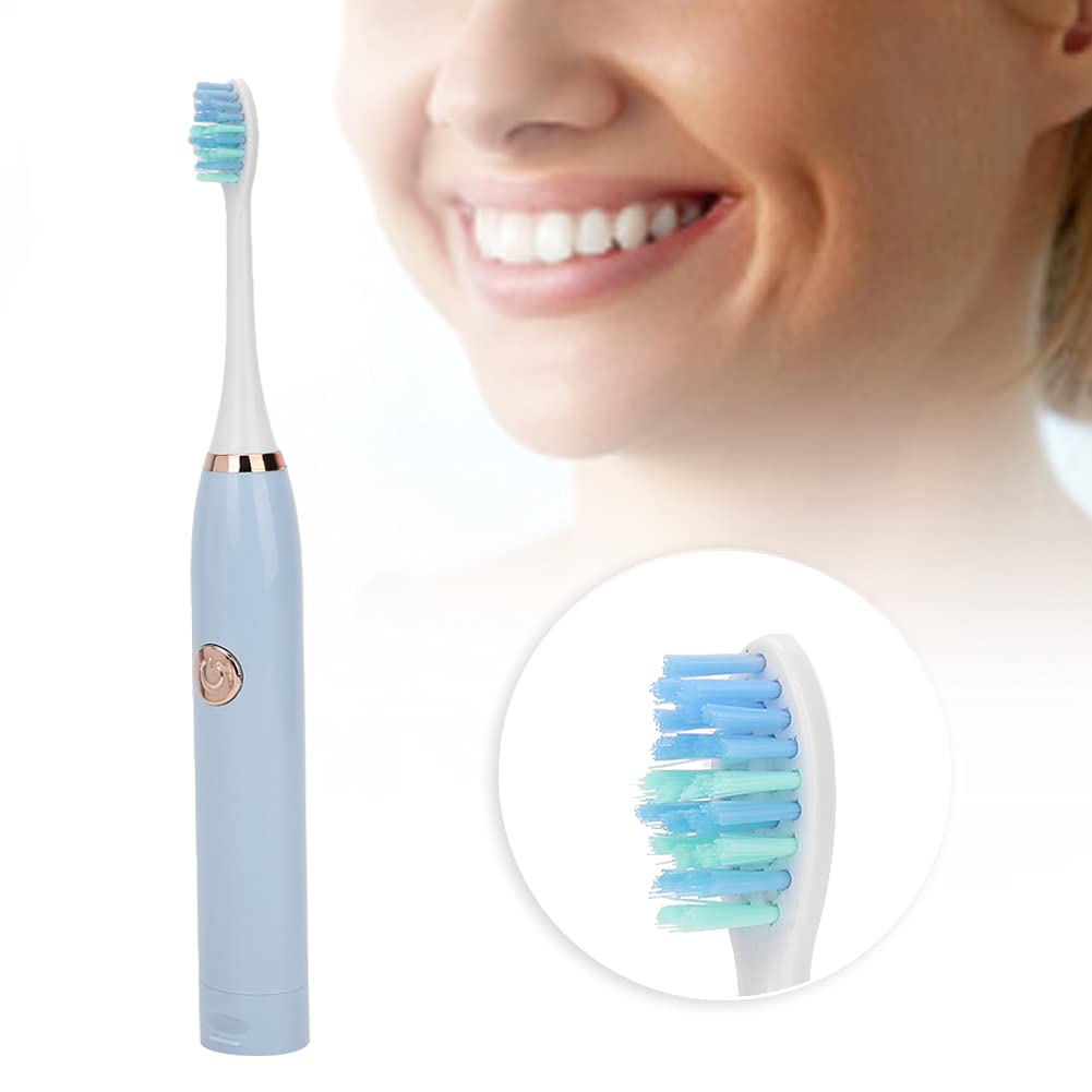 Electric Sonic Toothbrush with 5 Speed Modes - Waterproof Soft Bristles for Sensitive Teeth & Gums - Rechargeable Adult Electric Toothbrush (Blue) - Perfect for Travel, Home & Daily Oral Care