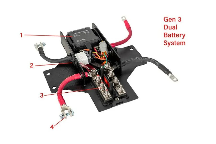 Jeep Gladiator JT 3.6L Genesis Offroad Gen 3 Dual Battery Kit - Off-Grid Power Solution for Camping & Overlanding Adventures