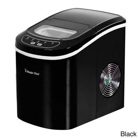 Magic Chef MCIM22SV 27lb Portable Mini Ice Maker - Compact Countertop Ice Machine for Home, Office, RV & Outdoor Use - Perfect for Cocktails, Parties & Small Spaces