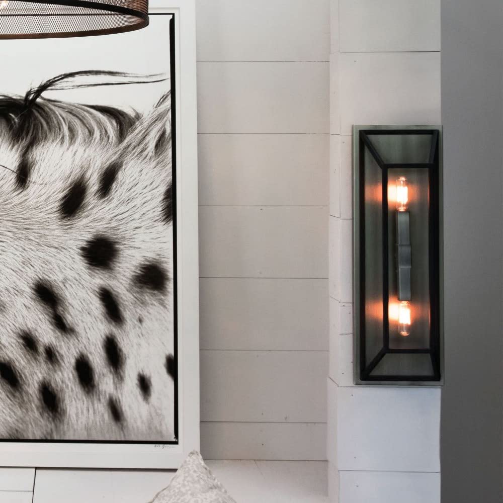 Modern Farmhouse Steel Wall Sconce - 22.25