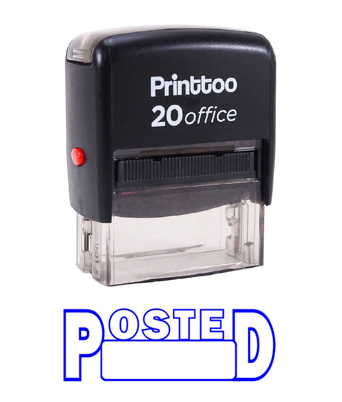 Custom Self-Inking Rubber Stamp for Office & Business - Personalized Address Stamp, Return Address Stamps for Envelopes, Mail, Documents - Blue Ink (Perfect for Mailing, Filing, Office Organization)