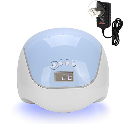 120W Portable Professional LED UV Gel Nail Polish Dryer Lamp - Fast Curing with 4 Timer Settings & Auto Sensor - Perfect for Home Salon, Nail Art DIY, Manicure & Pedicure (02)
