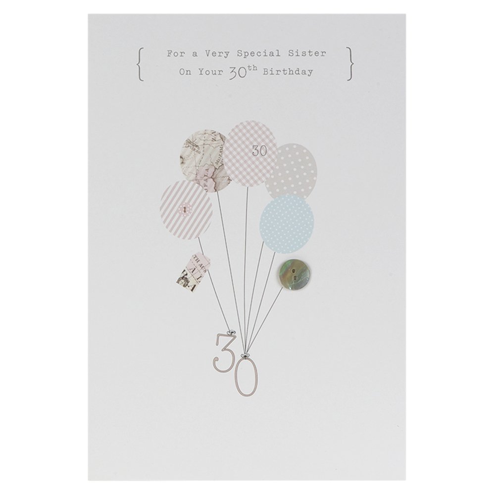 30th Birthday Card for Sister - Funny & Heartfelt Sister Birthday Greeting Card - Perfect for Milestone Birthday Celebrations & Gifts