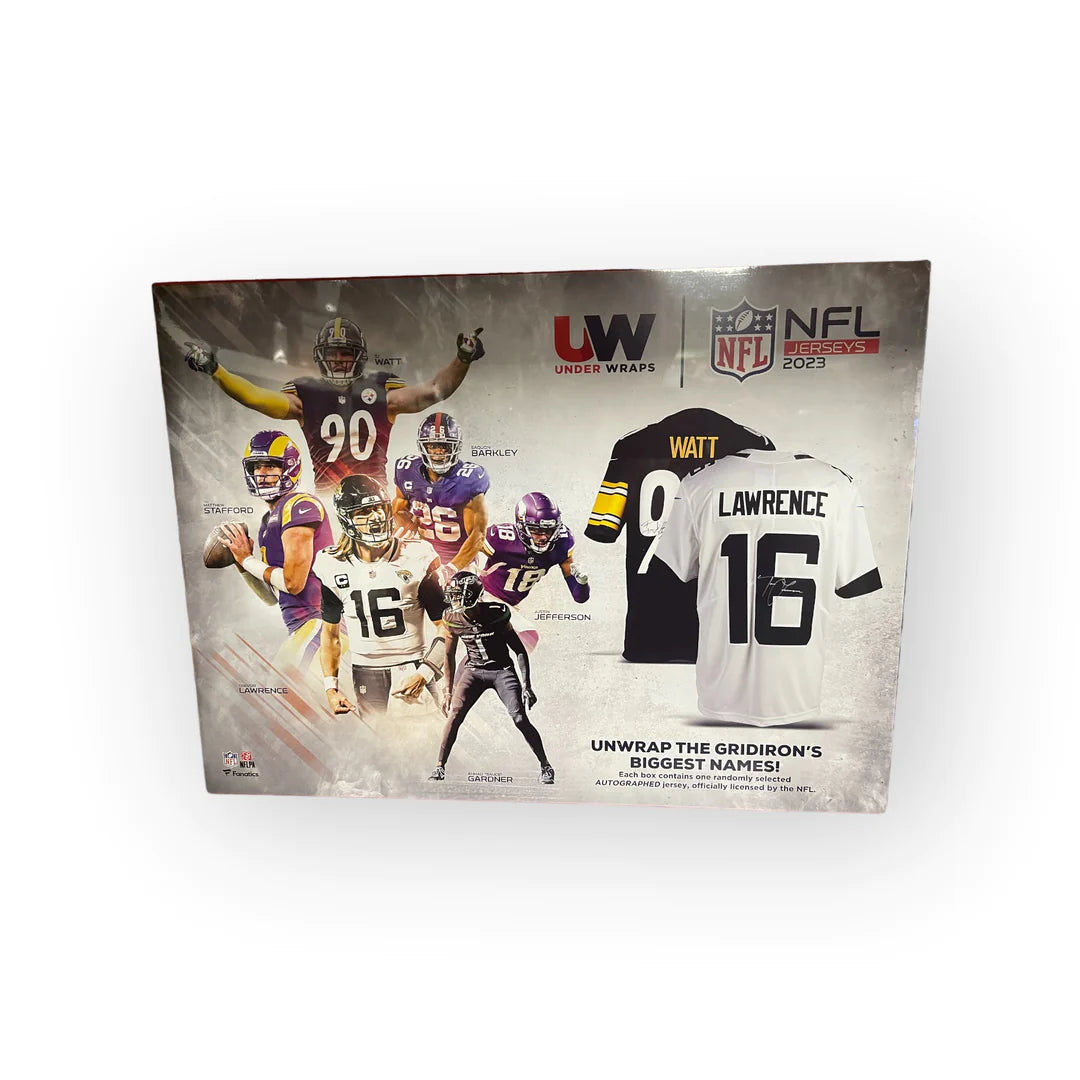 2023 Fanatics Under Wraps NFL Autographed Football Jersey - Authentic Signed Player Jersey for Collectors & Fans - Perfect for Game Day, Memorabilia Displays & Sports Gifts