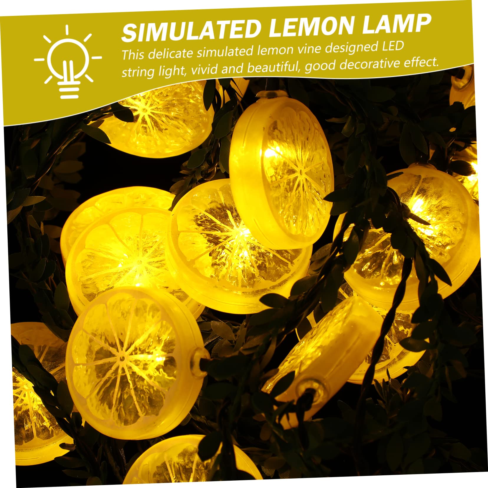 Totority Solar LED Outdoor Light - 1pc Simulated Lemon Vine Lamp, Waterproof Solar-Powered Garden Light for Yard, Patio, Pathway Decoration - Perfect for Backyard, Lawn, and Landscape Lighting