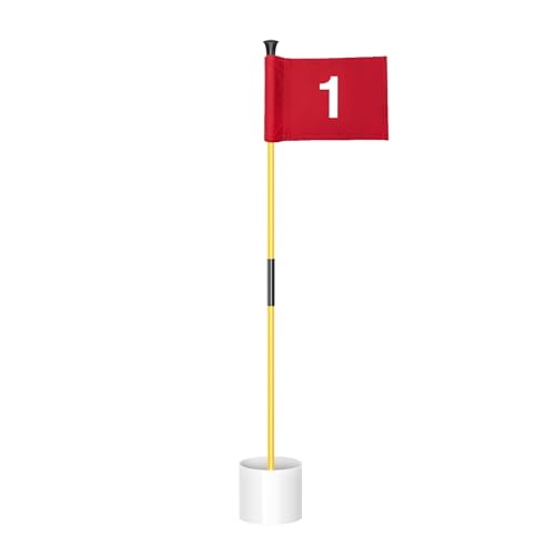 1 Pack-Yellow Pole w/ Red Flag #1