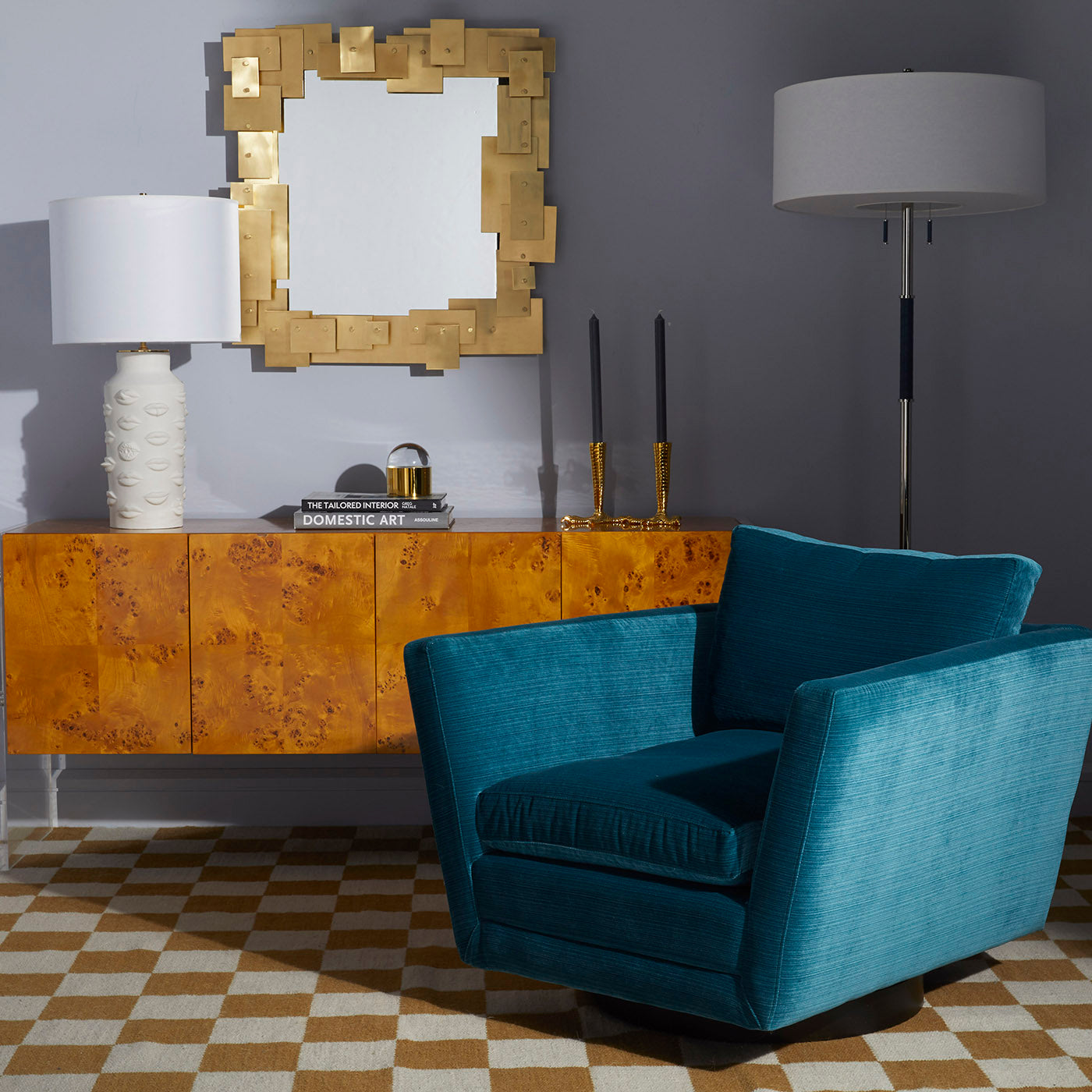 Bond 64 Credenza - Mid Century Modern TV Stand with Storage | Solid Wood Media Console for Living Room, Bedroom & Home Office | Stylish & Functional Furniture Piece