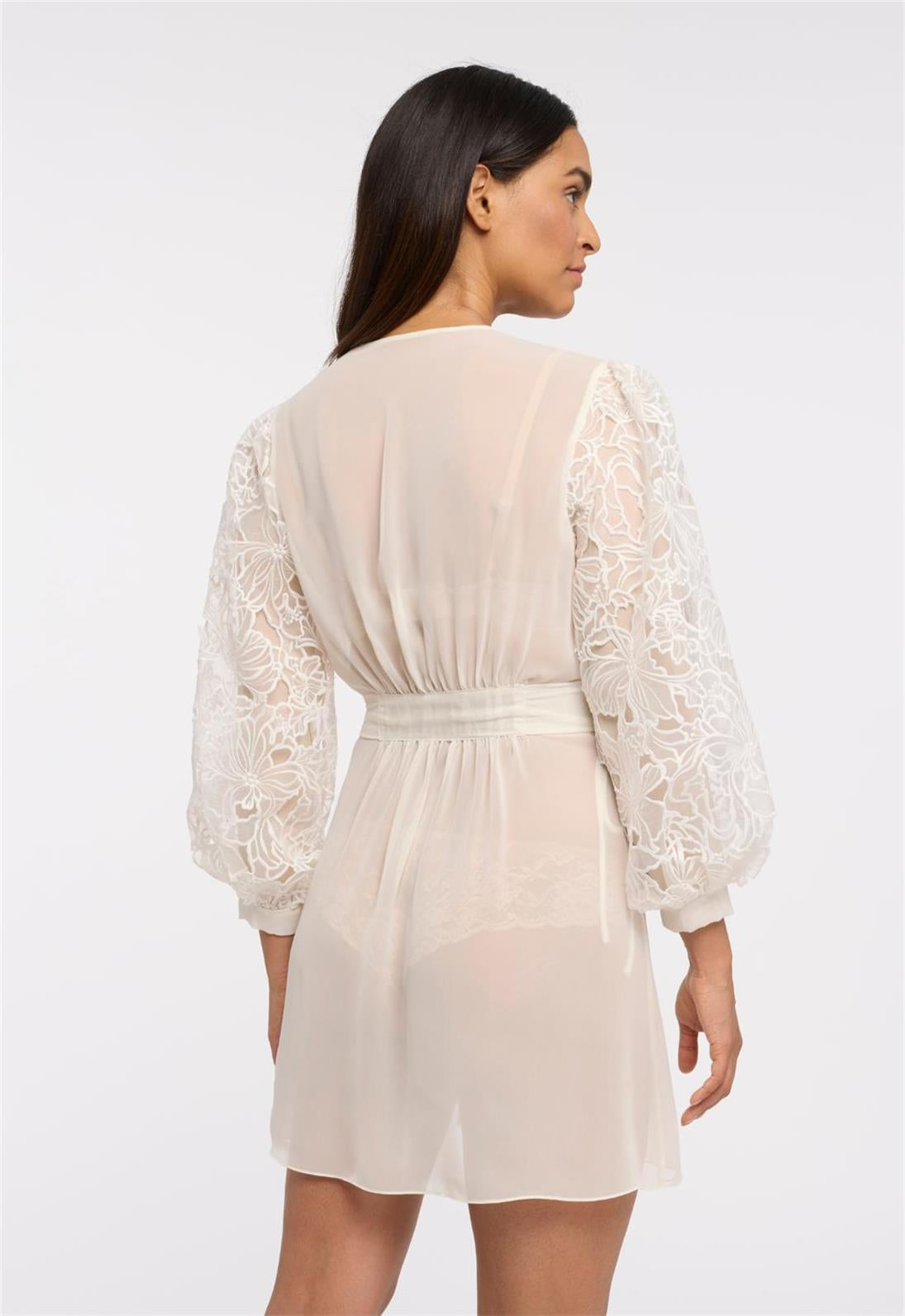 Milos Cover Up Ivory - Elegant Beach Dress for Women, Summer Boho Kimono, Lightweight Swim Cover Up, Perfect for Pool, Beach, and Vacation Wear