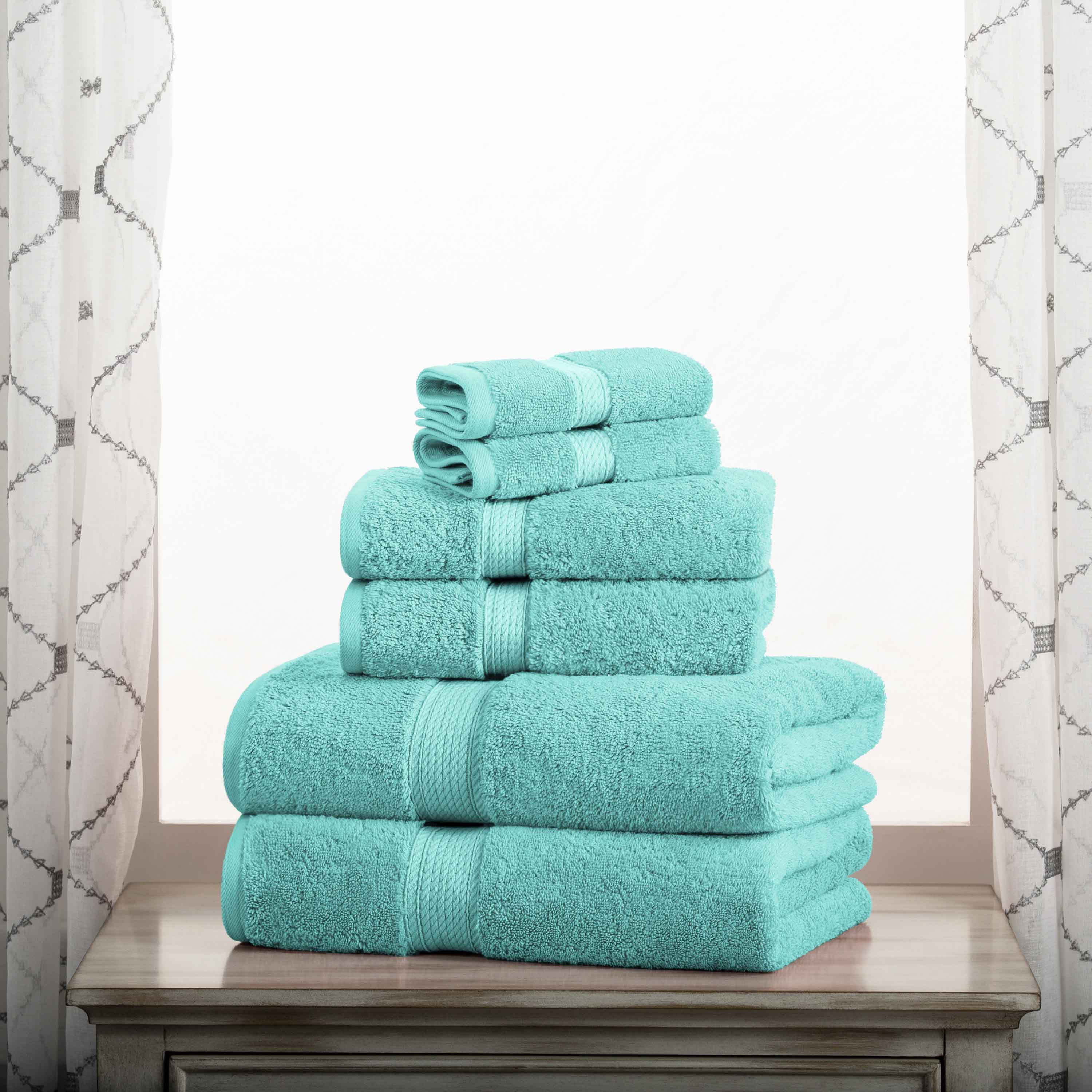 Premium 6-Piece Egyptian Cotton Towel Set - Ultra Soft, Heavyweight & Luxurious Bath Towels for Spa, Hotel & Home Use