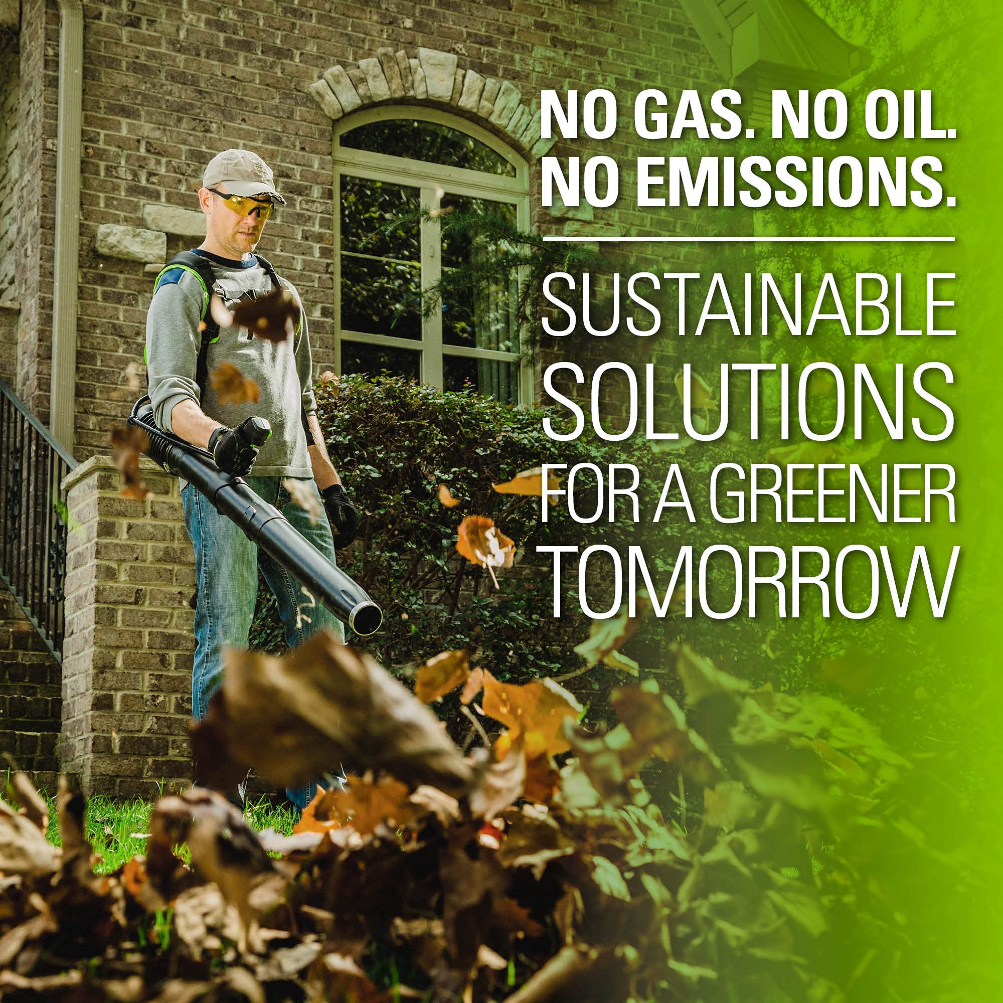Greenworks 80V Cordless Backpack Leaf Blower - 180 MPH, 610 CFM, Brushless Motor, 2.5Ah Battery & Fast Charger Included (Green/Black) - Ideal for Yard Cleaning, Landscaping, and Fall Leaf Removal