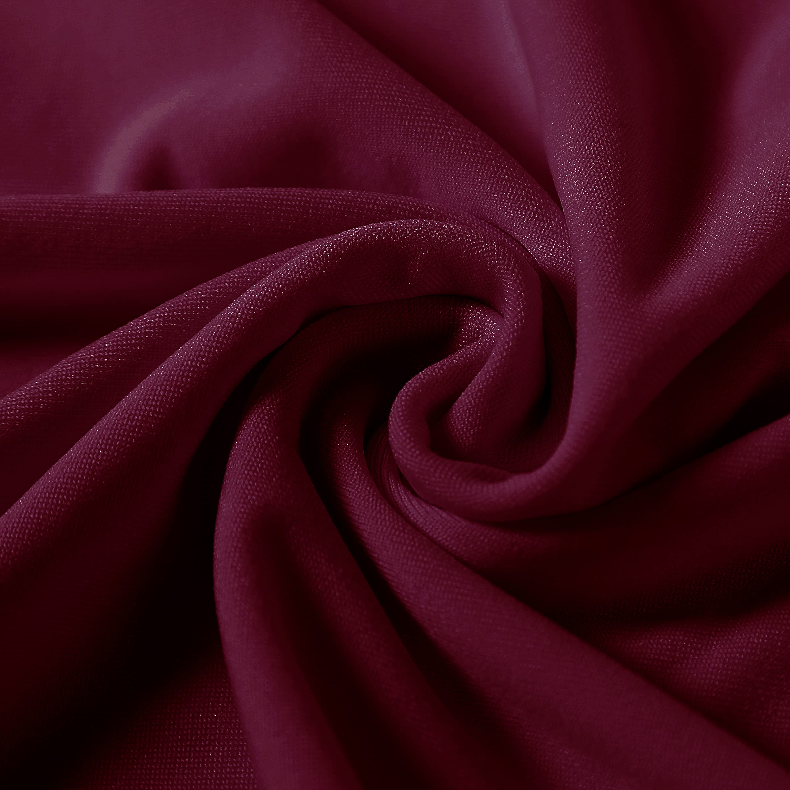 12PCS Spandex Stretch Chair Covers - Washable & Removable Slipcovers for Living Room, Party, Banquet, Wedding & Hotel Events (Burgundy Red) - Perfect for Home Decor, Event Planning & Furniture Protection