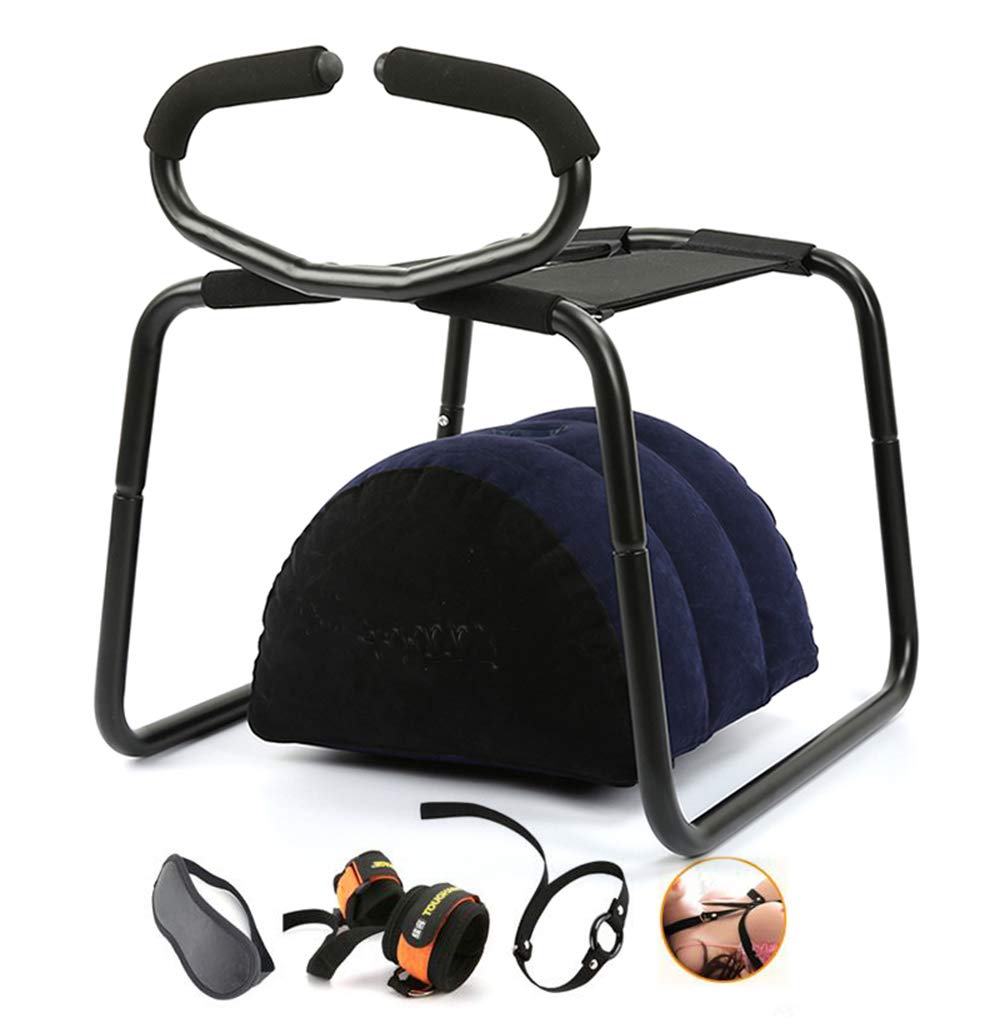 Premium Adjustable Sex Position Enhancer Chair for Couples - Ergonomic Design with Handrail & Support Pillow - Adult Adventure Gear for Enhanced Intimacy - Perfect for Bedroom, Spice Up Romance, BDSM & Sensual Play