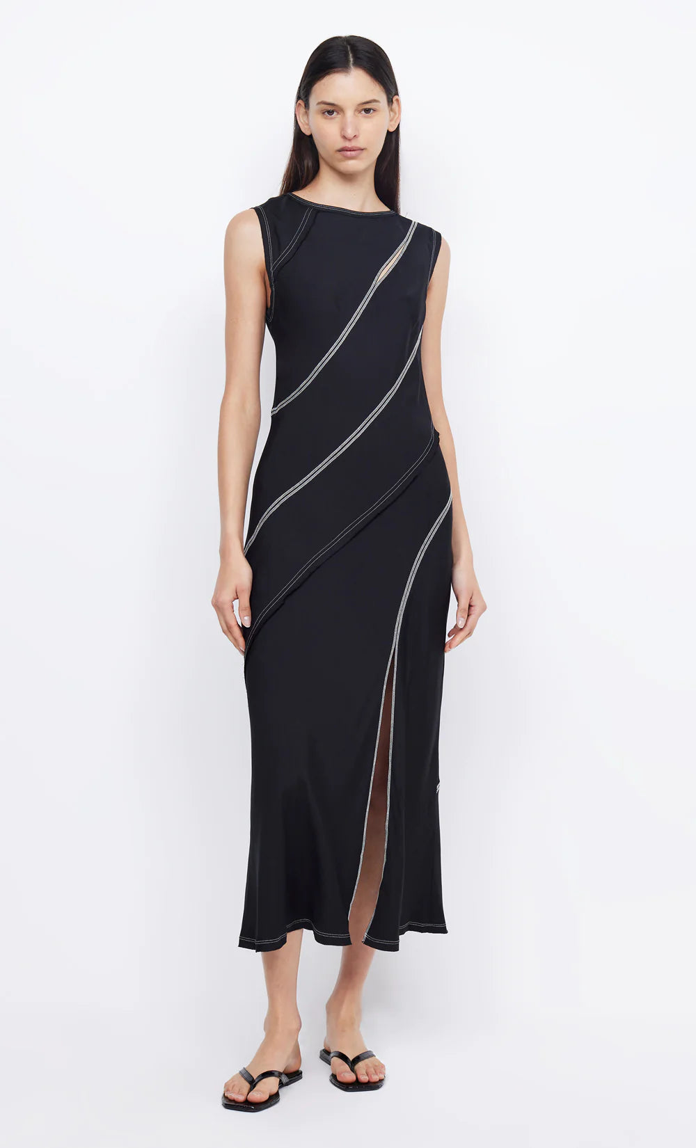Emery Panel Maxi Dress - Flowy Long Summer Dress for Women, Boho Chic Beach Dress with Side Slits, Perfect for Vacations, Weddings & Casual Outings