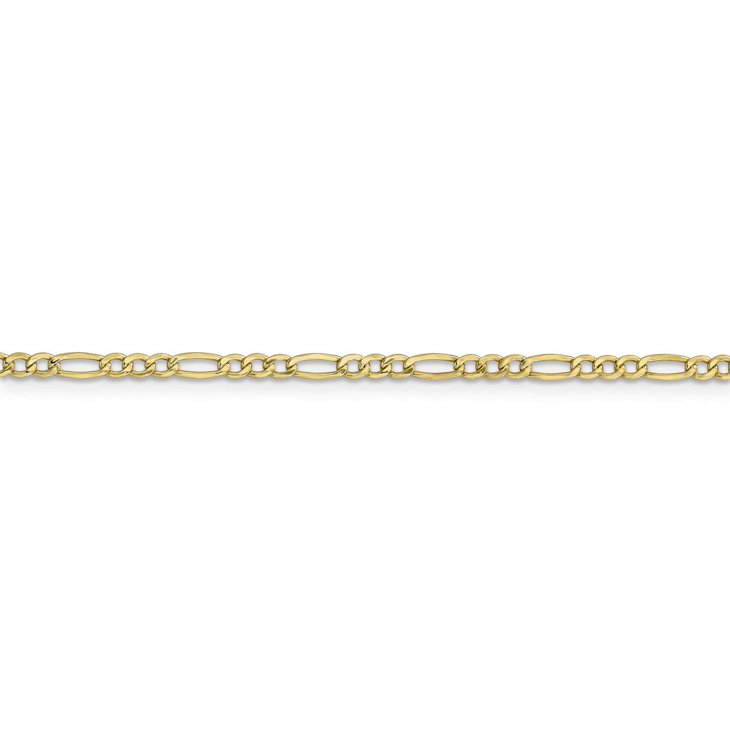 10K Yellow Gold Lightweight Figaro Chain Necklace & Bracelet Set - Durable & Hypoallergenic Jewelry for Men & Women - Perfect for Gifts, Parties, and Everyday Wear