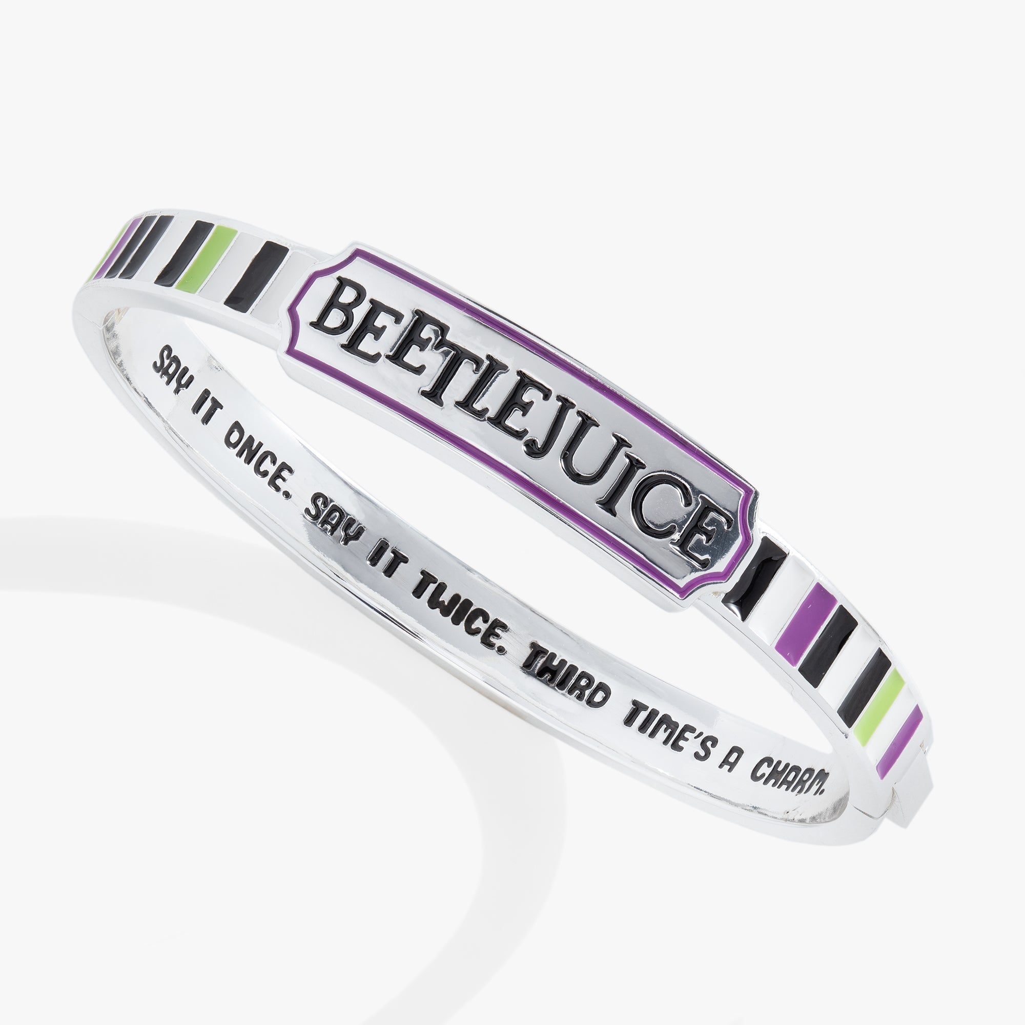 Beetlejuice® Hinge Bangle Bracelet - Gothic Jewelry for Women - Perfect for Halloween Costume & Alternative Fashion Accessories