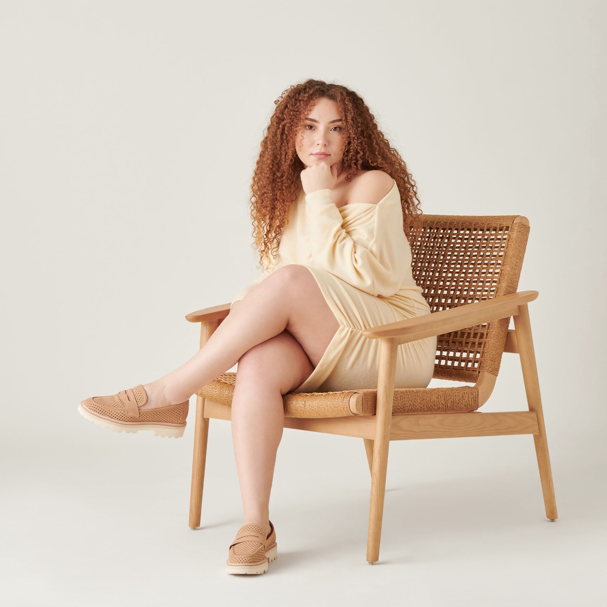 MALILA Women's Loafers in Toffee Nubuck Leather - Comfortable Slip-On Shoes for Casual Wear, Office & Travel | re:vita Collection