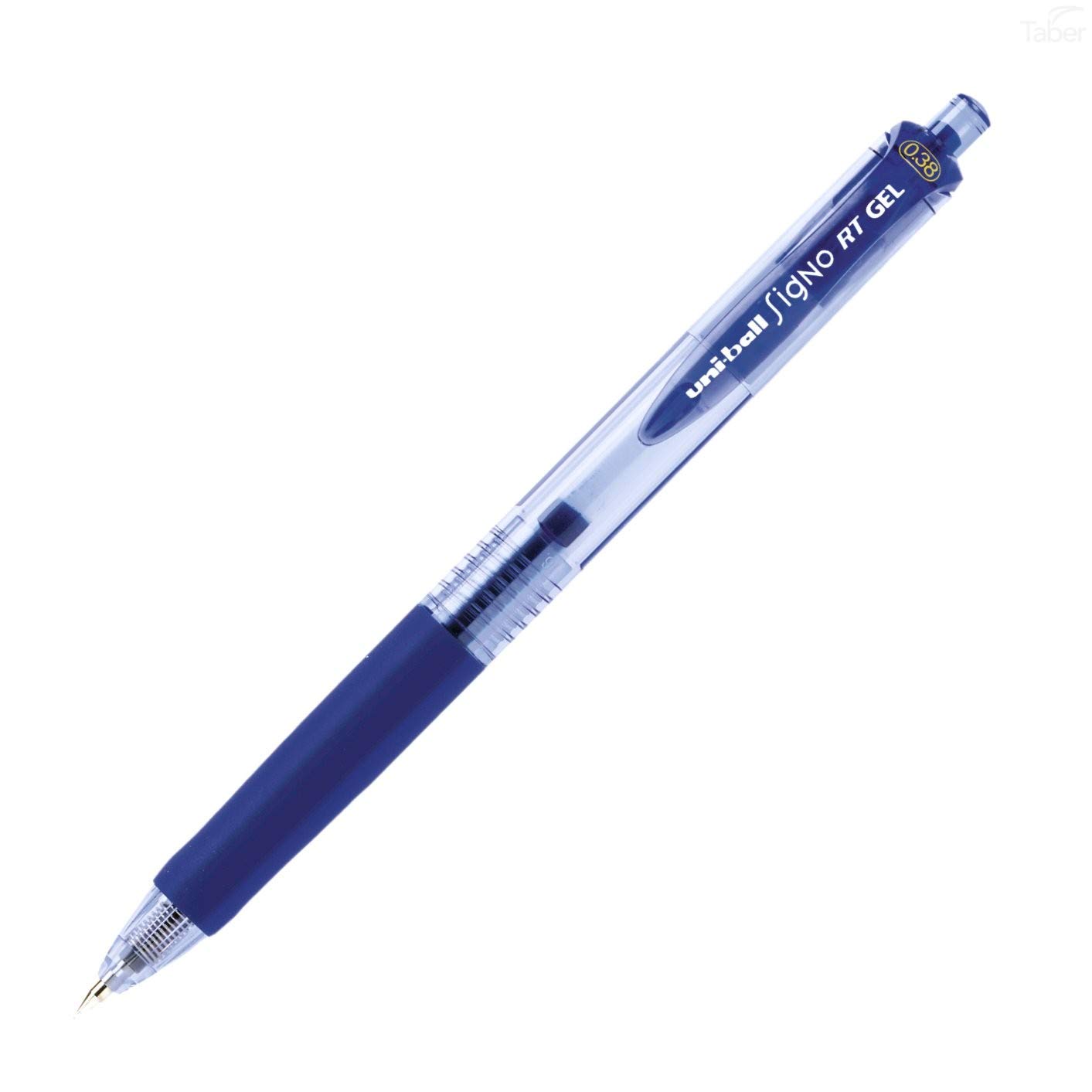 Uni-Ball Signo Retractable Gel Pens - 0.38mm Ultra Micro Point Fine Tip - Pack of 12 Blue Ink Pens for Smooth Writing - Perfect for Journaling, Note Taking & Office Use