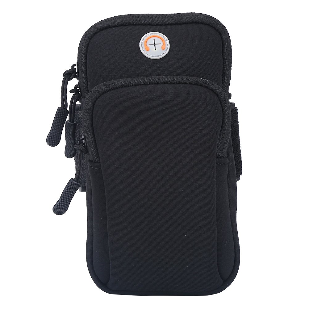 VGEBY Arm Pouch for Running & Outdoor Sports - Adjustable Armband Phone Holder for iPhone & Android - Lightweight Wrist Pouch for Jogging, Hiking, Gym & Workouts (Black) - Perfect for Hands-Free Exercise & Active Lifestyle