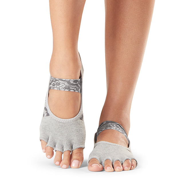 ToeSox Half Toe Mia Grip Socks - Non-Slip Yoga Socks for Pilates, Barre & Dance - Breathable Workout Socks with Arch Support for Women