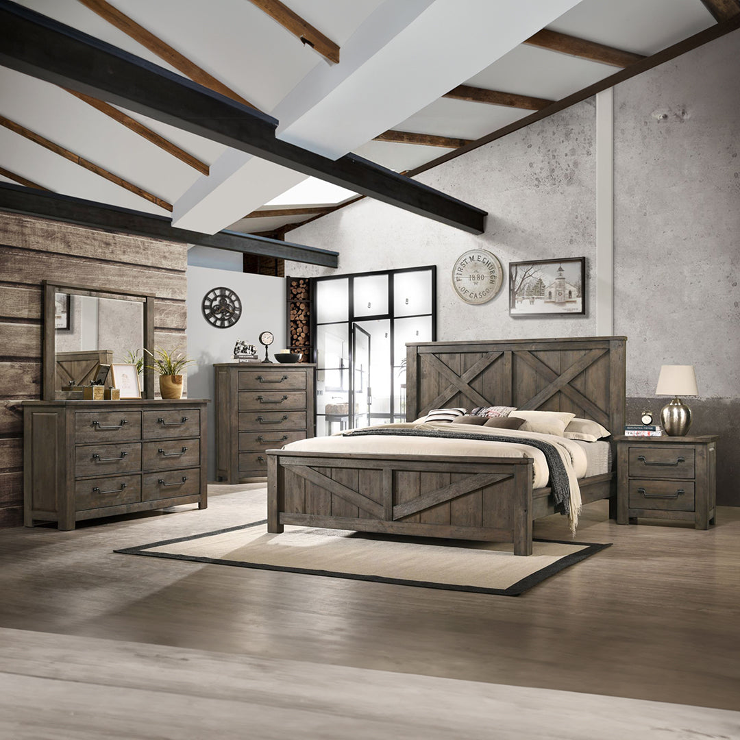 Maverick Bedroom Furniture Set - Modern Bed Frame, Nightstand & Dresser for Stylish Home Decor | Perfect for Master Bedroom, Guest Room & Apartment Living