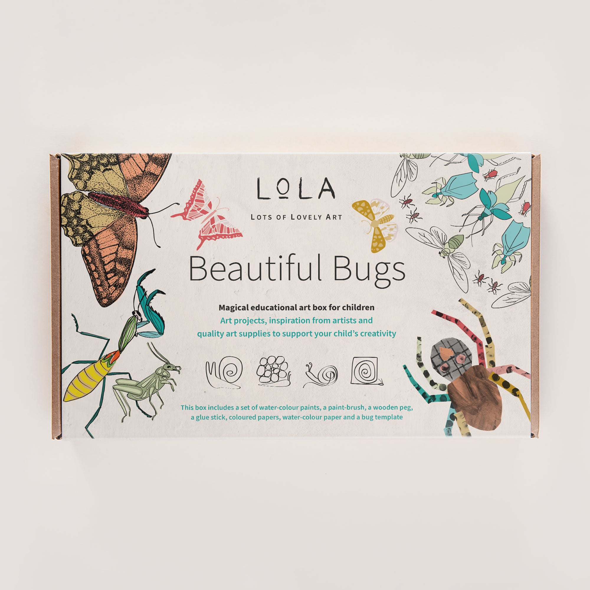 LoLA Beautiful Bugs Art Box - Handmade Insect-Themed Jewelry Storage & Display Case - Perfect for Organizing Rings, Earrings, and Necklaces | Gift for Nature Lovers & Jewelry Collectors