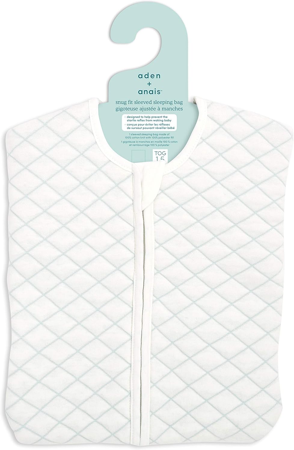 Aden & Anais Sleepsac for Babies 6-9 Months (1.5 TOG) - Soft & Breathable Baby Sleeping Bag for Safe & Comfortable Sleep at Night or Naptime