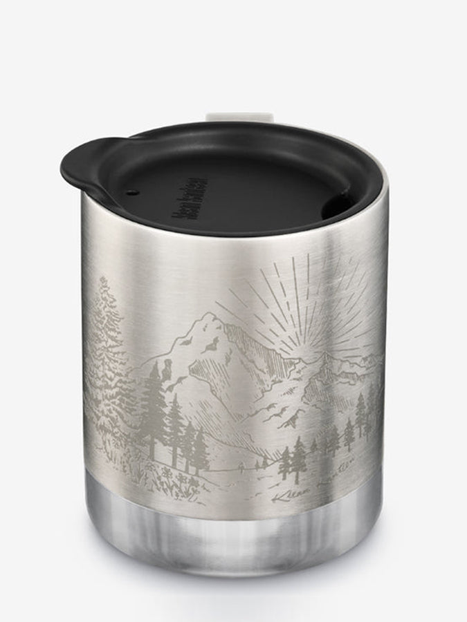 Klean Kanteen 12oz (355ml) Insulated Stainless Steel Travel Mug - Leak Proof Camping Coffee Tumbler for Hot & Cold Beverages - Perfect for Hiking, Camping, Office and Outdoor Adventures