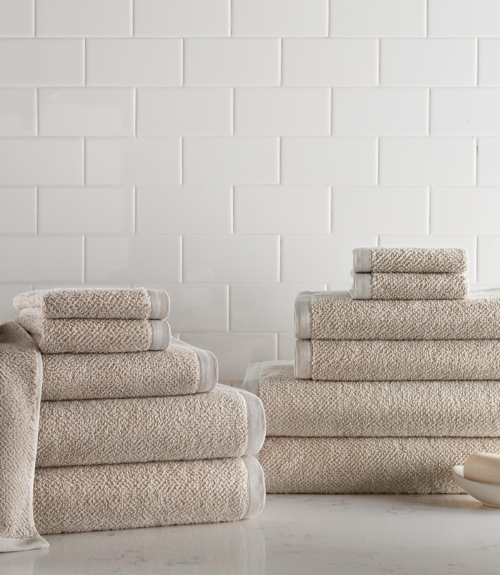 Premium Jubilee Textured Bath Towel Set - 6-Piece Ultra Soft & Absorbent Cotton Towels for Spa, Bathroom & Pool - Luxury Hotel Quality Bath Towels for Home & Gym Use