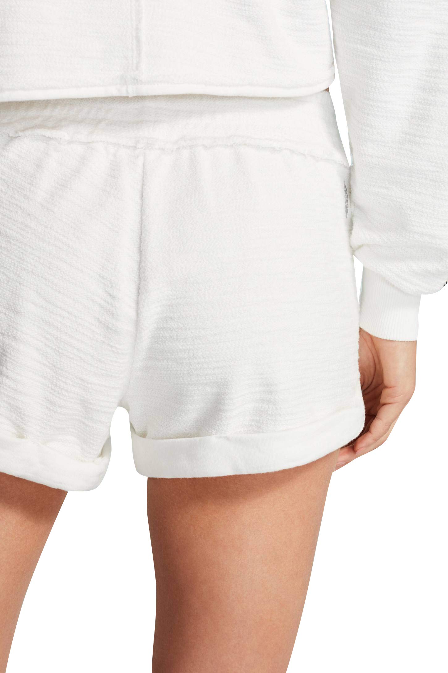 FP Movement Slam Dunk Hoodie & Shorts Set - White Small | Women's Casual Athletic Wear for Gym, Yoga & Street Style